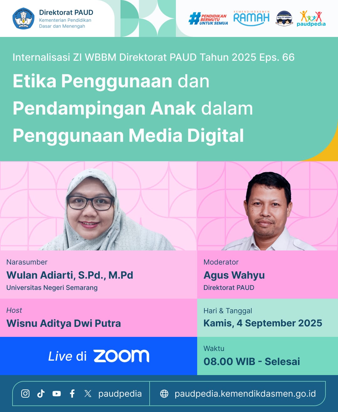 Kabar PAUD - Internalisasi Pembangunan ZI WBBM Direktorat PAUD Episode 66, Mendampingi Tunas Bangsa di Era Digital