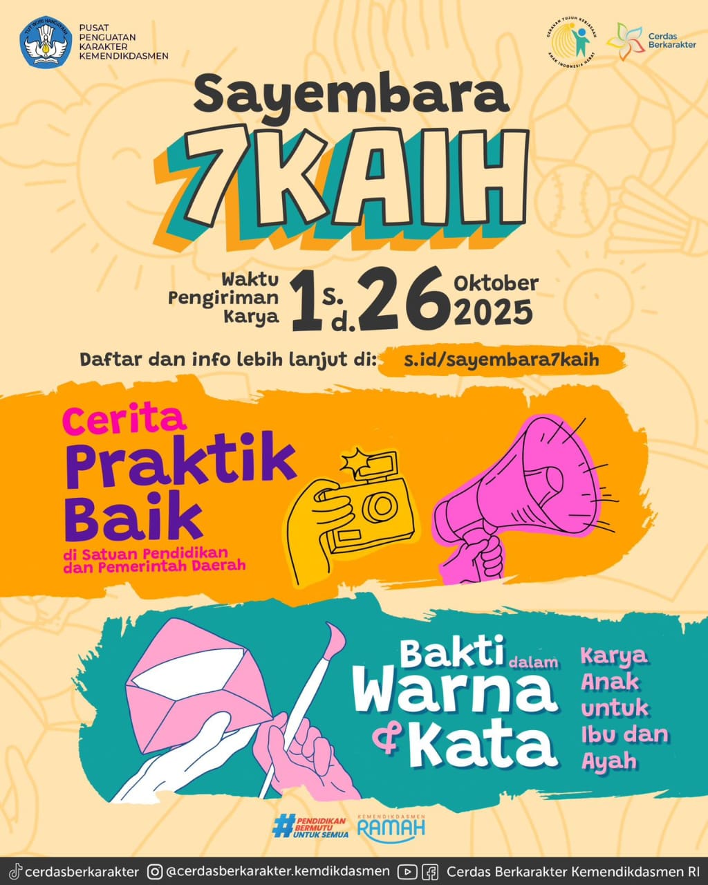 Kabar PAUD - Sayembara 7 Kebiasaan Anak Indonesia Hebat Menjadi  Ajang Kreativitas dan Praktik Baik Generasi Emas Anak Indonesia 