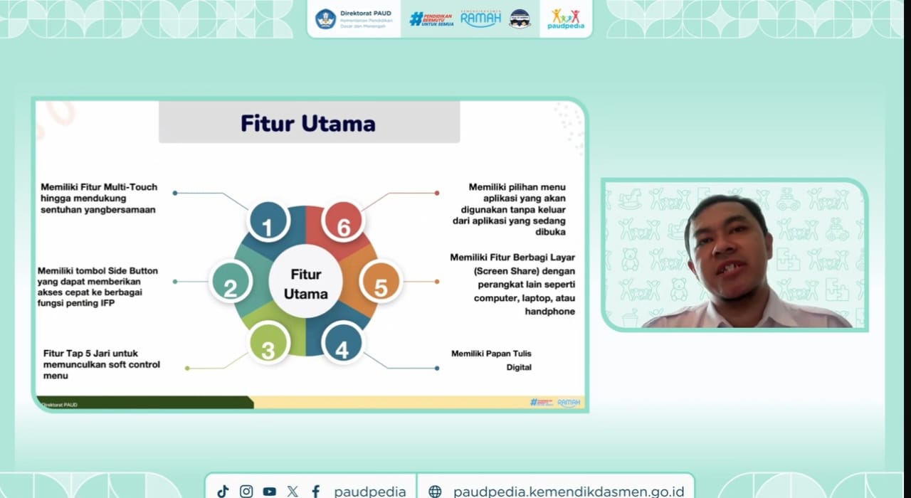 Kabar PAUD - Gebrakan Digital PAUD: IFP Jadi Kunci Pembelajaran Interaktif, Pendidik Diharapkan Kuasai Instalasi dan Mampu Bereksplorasi