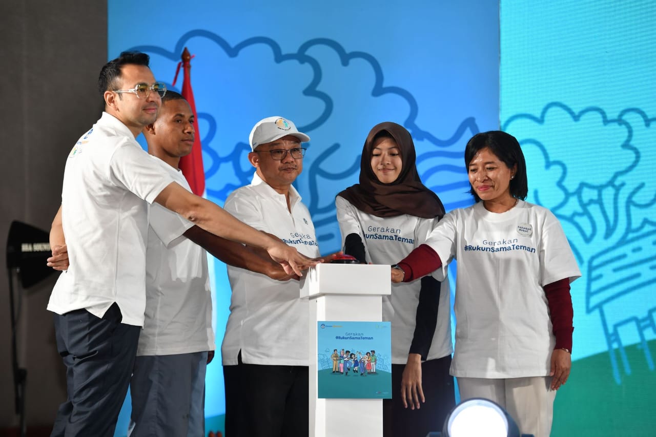Kabar PAUD - Mendikdasmen Bersama Utusan Khusus Presiden Serta Pemengaruh Sosial Media Luncurkan Gerakan #RukunSamaTeman