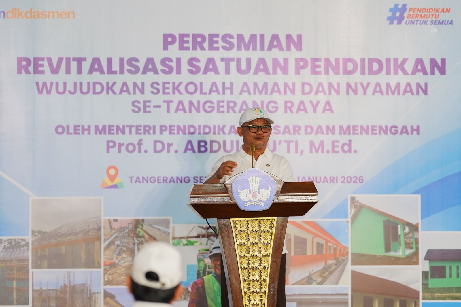 Kabar PAUD - Mendikdasmen Resmikan Revitalisasi 96 Sekolah se-Tangerang Raya, 323 Satuan Pendidikan se Provinsi Banten Mendapat Revitalisasi Senilai Rp. 380 Miliar 