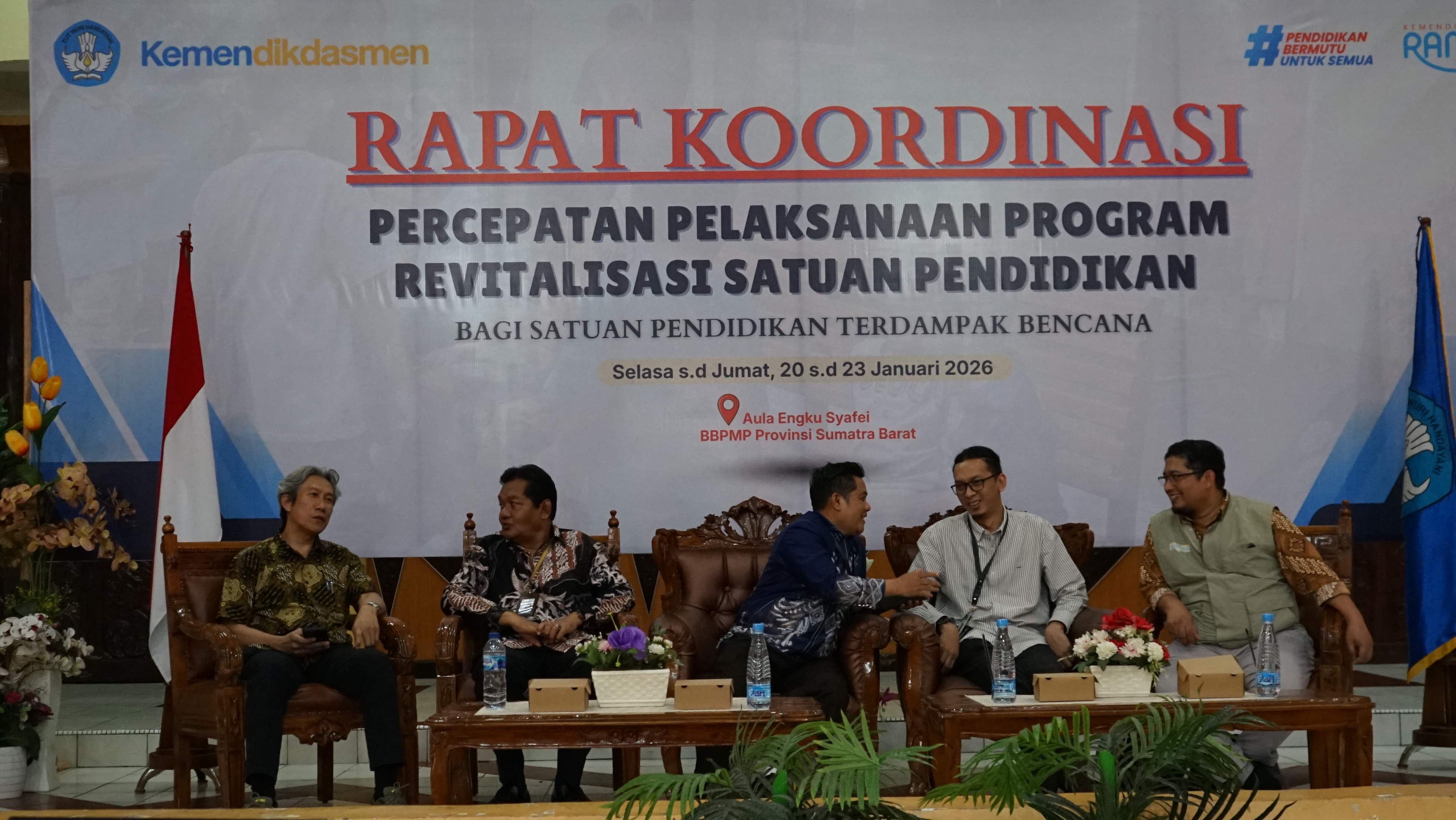 Kabar PAUD - Ditjen PAUD Dikdasmen Lakukan Percepatan Program Revitalisasi Satuan Pendidikan Terdampak Bencana di Sumatra Barat, Aceh dan Sumatera Utara 