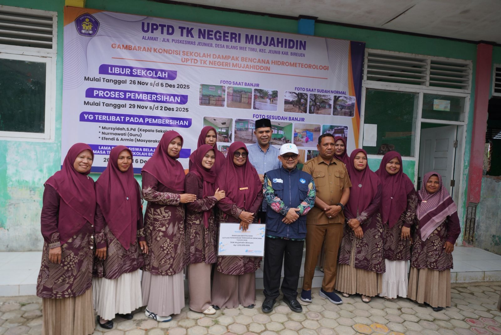 Kabar PAUD - Senyum Mursyidah di Penghujung Purna Tugas Kepala Sekolah, Fajar Baru Merekah dari TK Negeri Mujahidin Bireun Aceh
