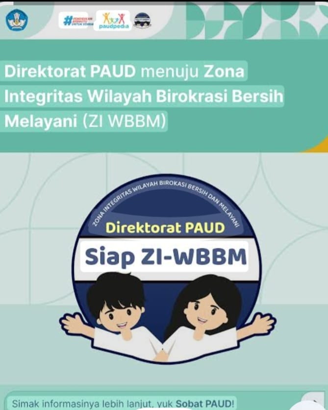 Kabar PAUD - Direktorat PAUD Bidik Predikat ZI-WBBM, Konsisten Berintegritas dan Jadikan Visi RAMAH Kemendikdasmen Kunci Layanan