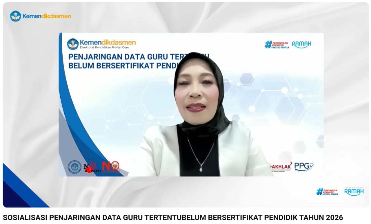 Kabar PAUD - Penjaringan Data Guru Belum Bersertifikat Pendidik Tahun 2026, Konfirmasi Keikutsertaan Berakhir 30 April Segera Cek SIMPKB