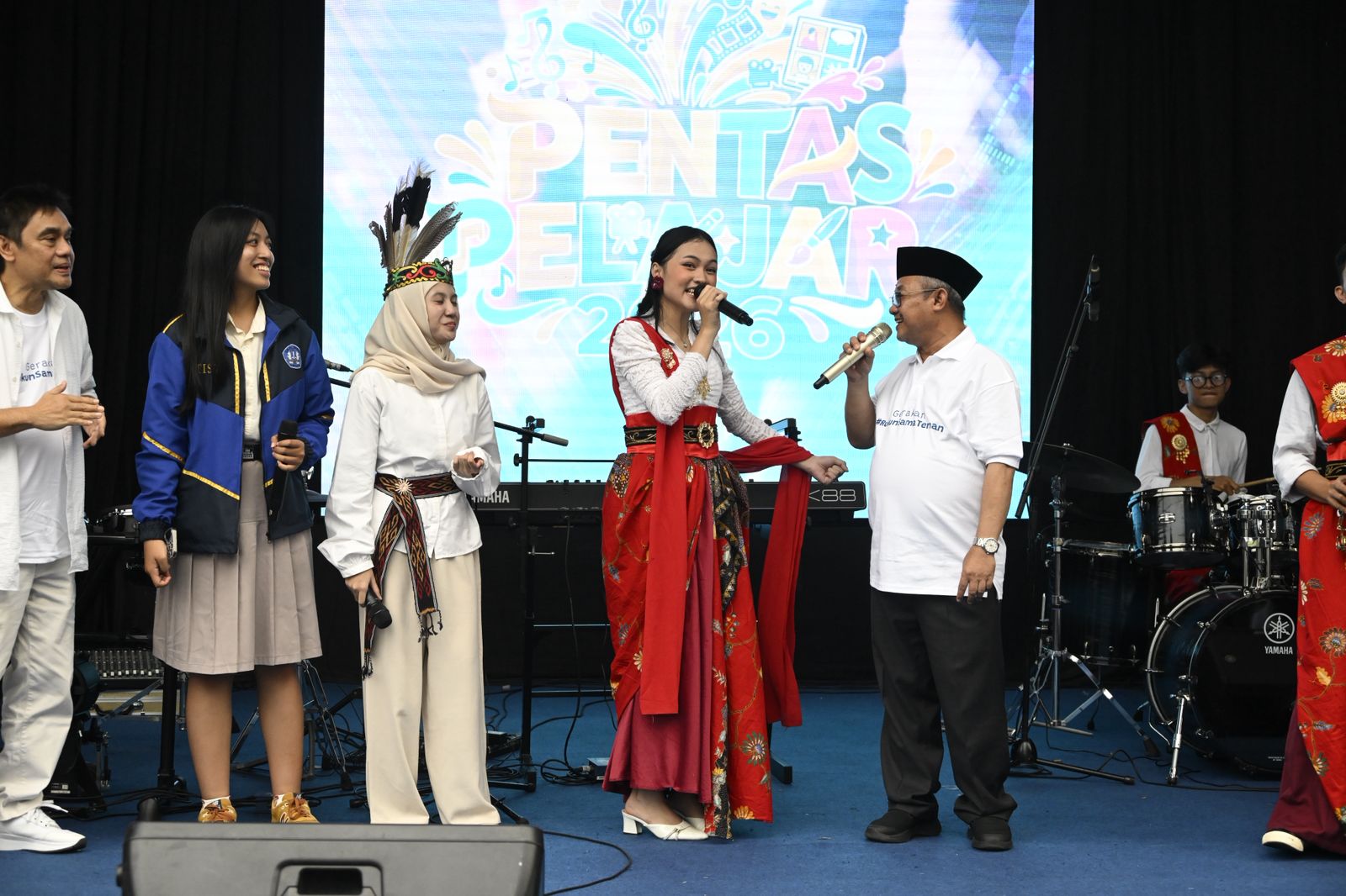 Kabar PAUD - Ketika Pak Menteri Jadi Juri Pentas Pelajar 2026, Aransemen Baru Lagu Rukun Sama Teman Jadi Perhatiannya