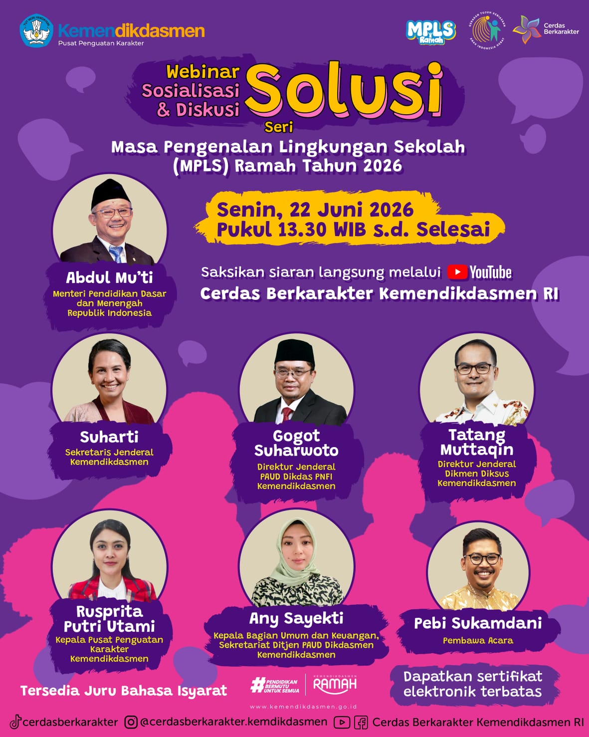 Kabar PAUD - Hari Pertama Tahun Ajaran Baru 2026/2027: Kemendikdasmen Dorong MPLS Ramah dan Bebas Perpeloncoan Mengikis Ketakutan Semai Kasih Sayang