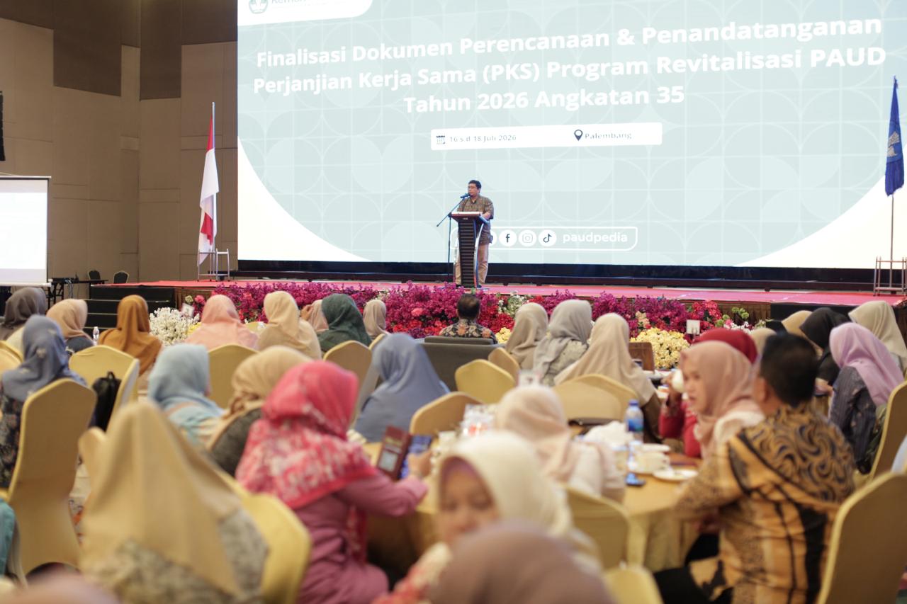 Kabar PAUD - Revitalisasi PAUD Angkatan 35 di Palembang, Dr. Abdul Kahar: “Revitalisasi 256 Satuan PAUD di Sumatera Selatan Bukan Sekadar Proyek Fisik”