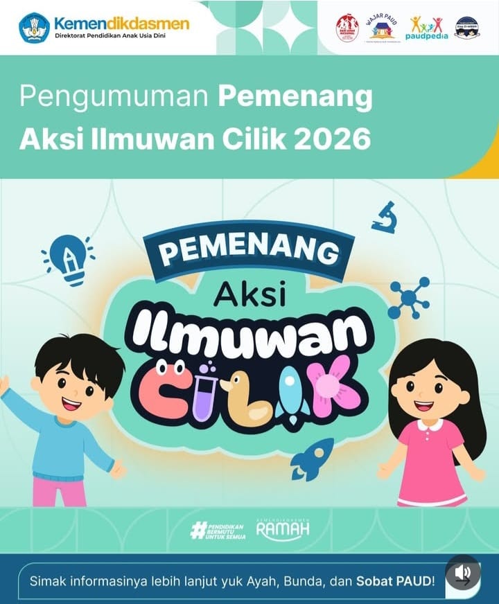Kabar PAUD - Kemendikdasmen Beri Penghargaan Enam Satuan PAUD Terbaik Di Ajang AIC Dalam Peringatan Hari Anak Nasional ke-42 