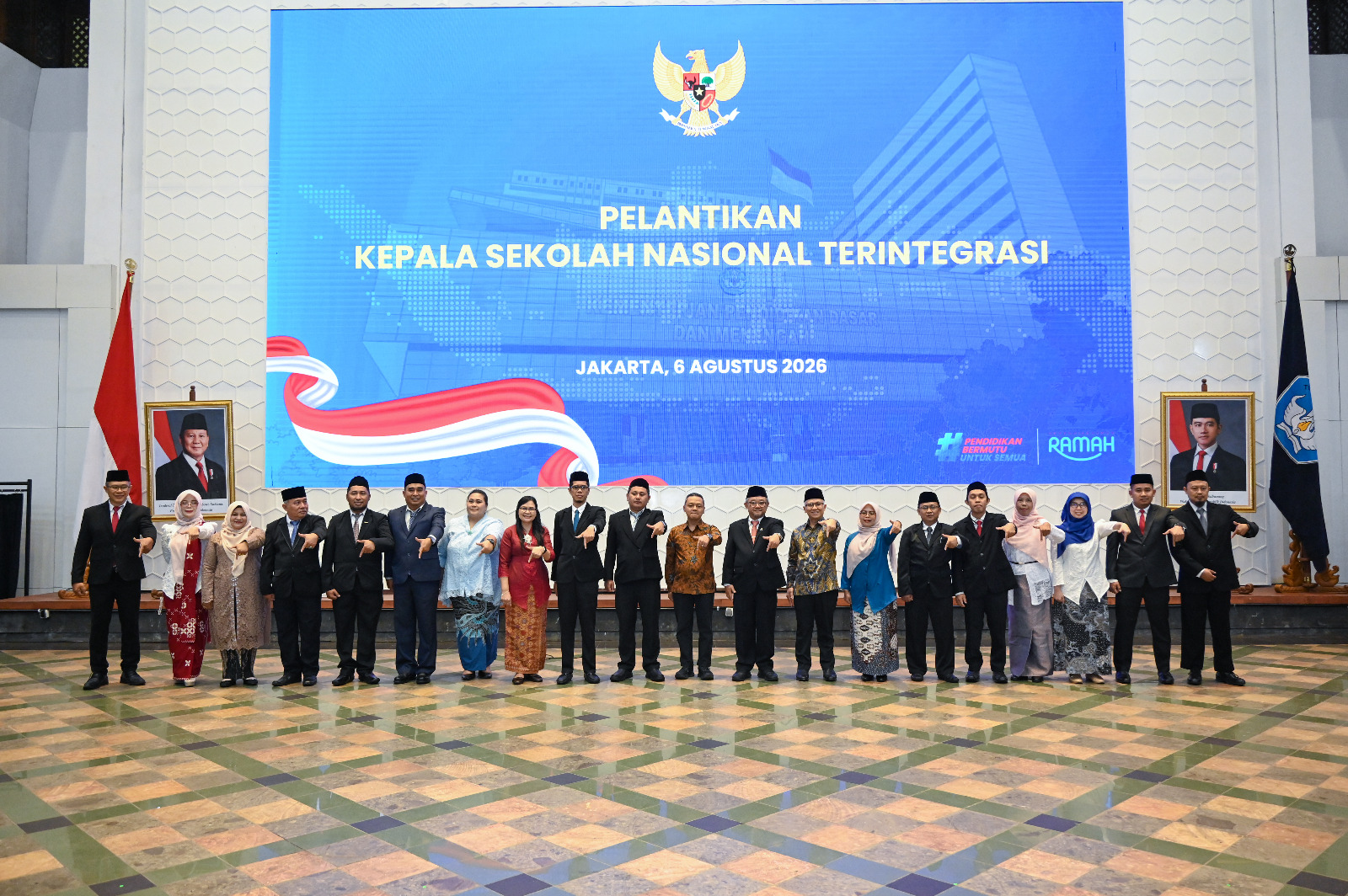 Kabar PAUD - Kemendikdasmen Lantik 17 Kepala Sekolah Nasional Terintegrasi, Bangun Ekosistem Talenta Unggul dan Berkarakter 