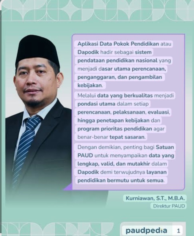 Menjaga Nadi Pendidikan dari Angka dan Realitas Dapodik, Geliat Senyap Satuan PAUD Kala 95,6 Persen Data PAUD Menyala di Pelosok Nusantara