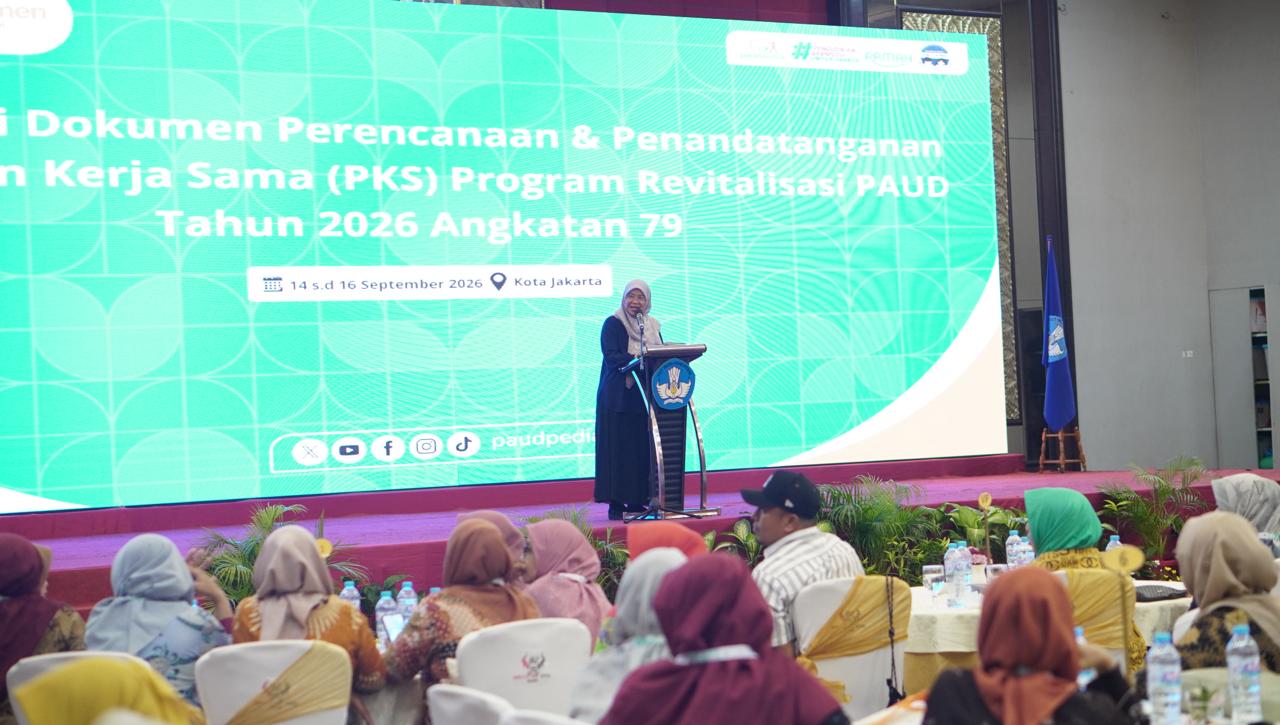Kabar PAUD - Kemendikdasmen Perkuat Fase Fondasi dan Pertajam Inklusivitas Layanan Satuan PAUD Lewat PKS Revitalisasi PAUD Angkatan Ke-79