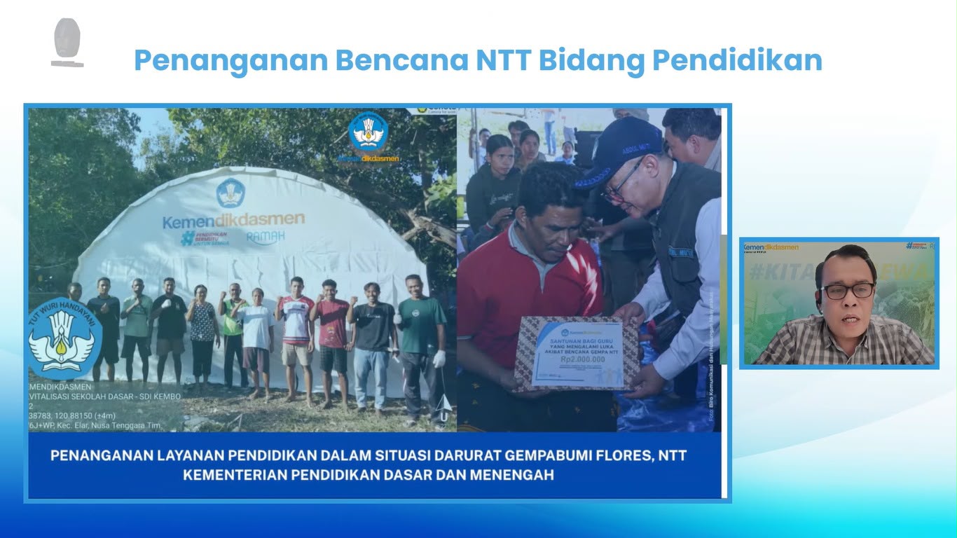 Kabar PAUD - 2.447 Sekolah Terdampak Bencana Telah Aktif,  Menyembuhkan Luka Batin Siswa di  Flobamora di Ruang Kelas Darurat Dengan Sentuhan Psikososial 